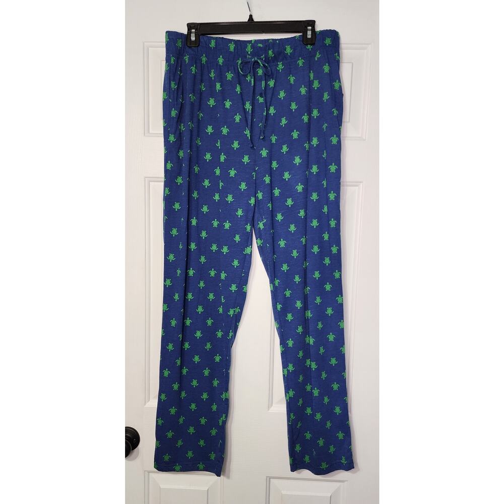 Preswick Moore Pajama Pants Mens‎ Large Turtle Print NWT